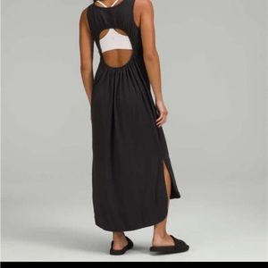 Lululemon Pima cotton open back Midi dress